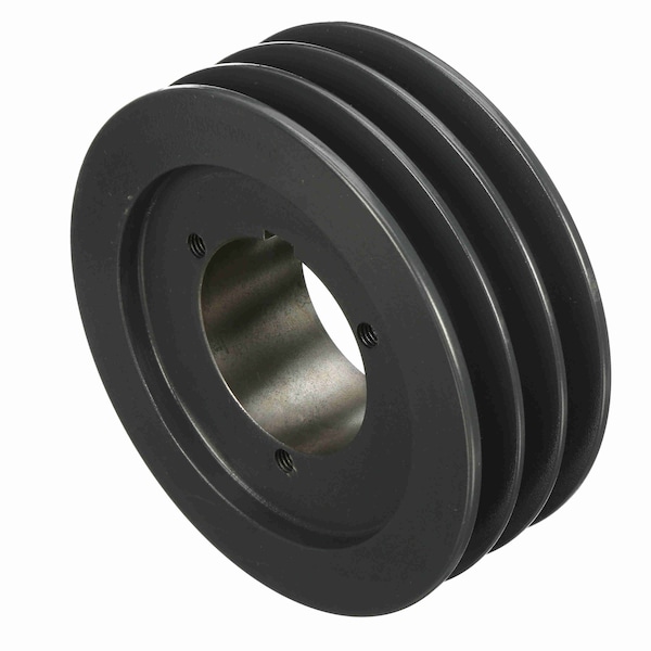 3 Groove Cast Iron Bushed Bore Multiple Sheave, 3B66Q